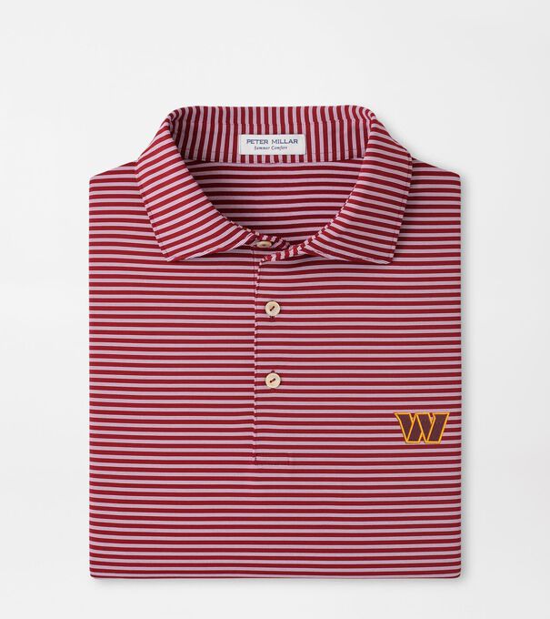 Washington Commanders Tiebreaker Performance Jersey Stripe Polo