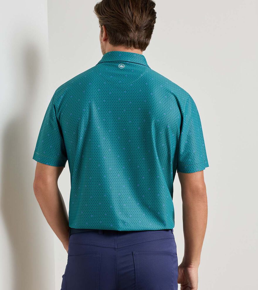Island Rays Performance Mesh Polo - Alternate Image 2