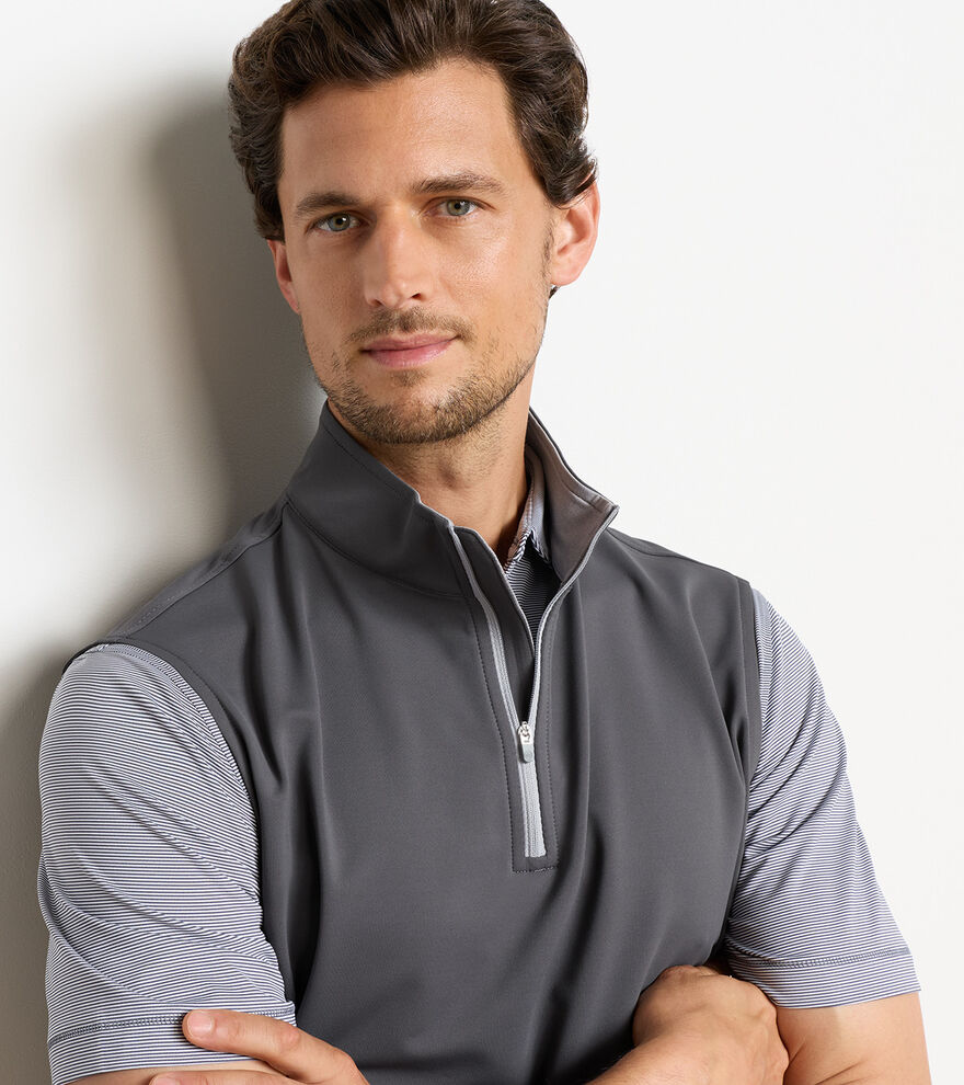 Galway Stretch Loop Terry Quarter-Zip Vest image number 5