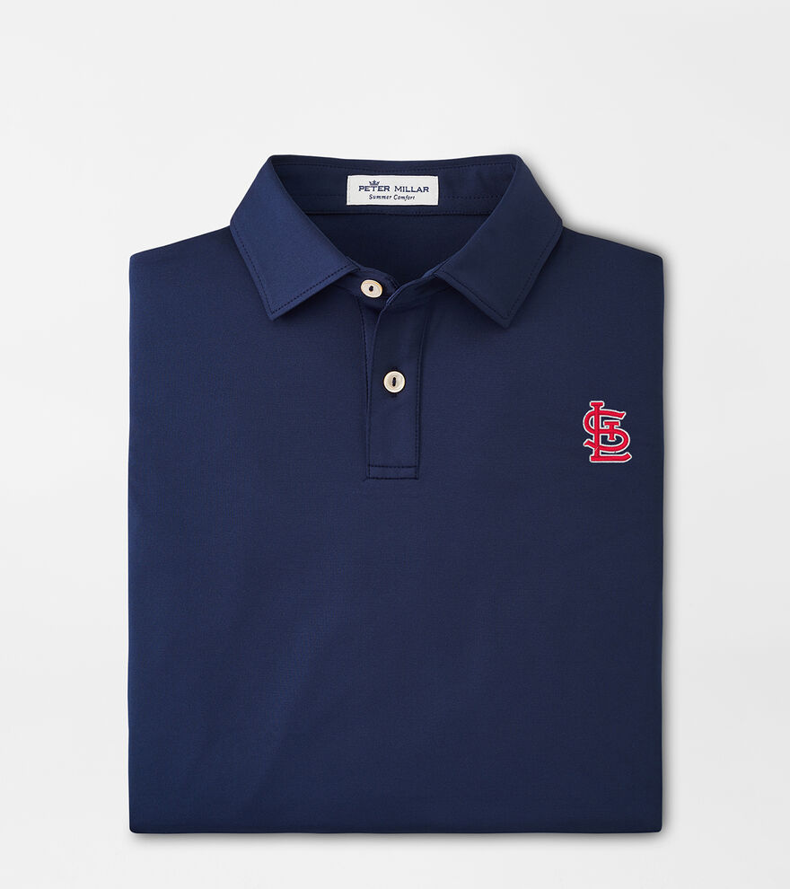 St. Louis Cardinals Solid Youth Performance Jersey Polo image number 1