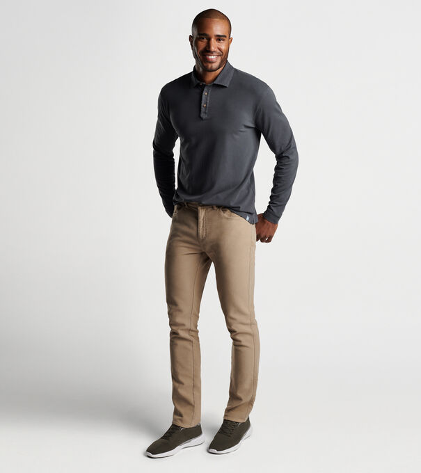 Lava Wash Long-Sleeve Polo
