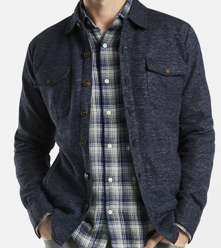 Slub Cotton-Linen Shirt Jacket image number 2