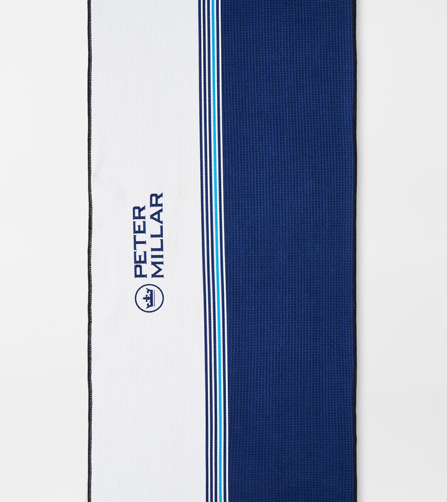 Engineered Stripe Microfiber Golf Towel image number 1