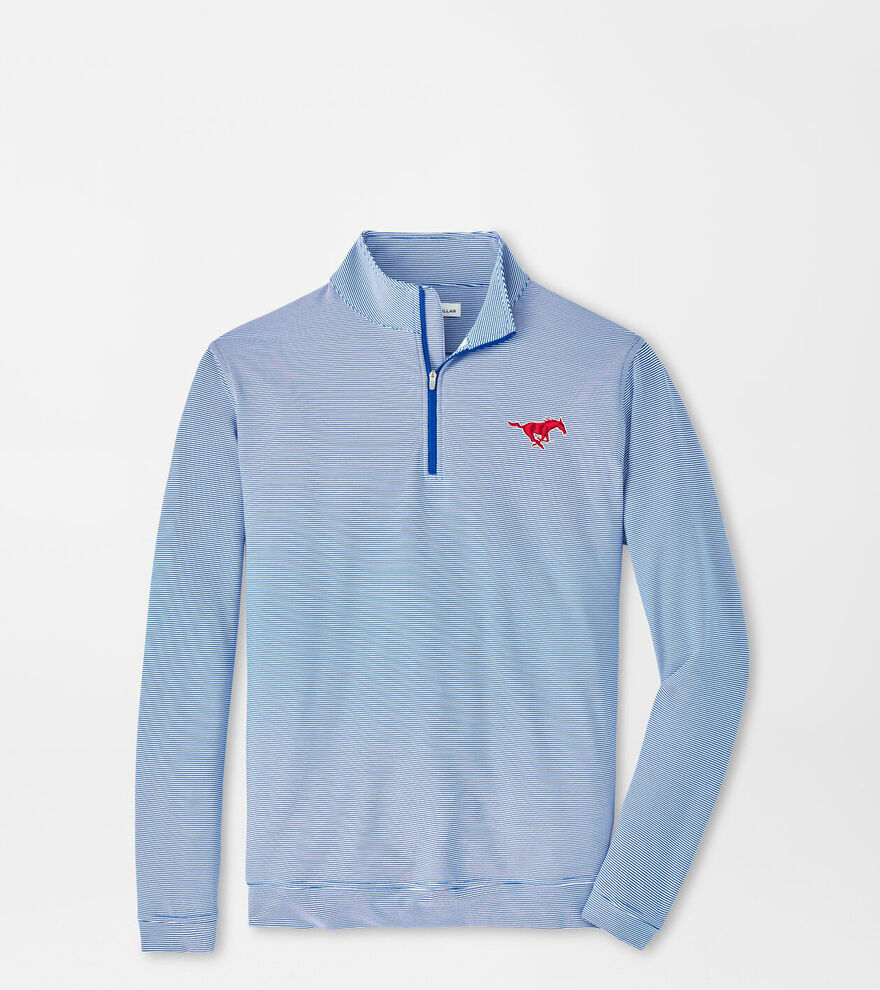 SMU Sugar Stripe Performance Quarter-Zip image number 1