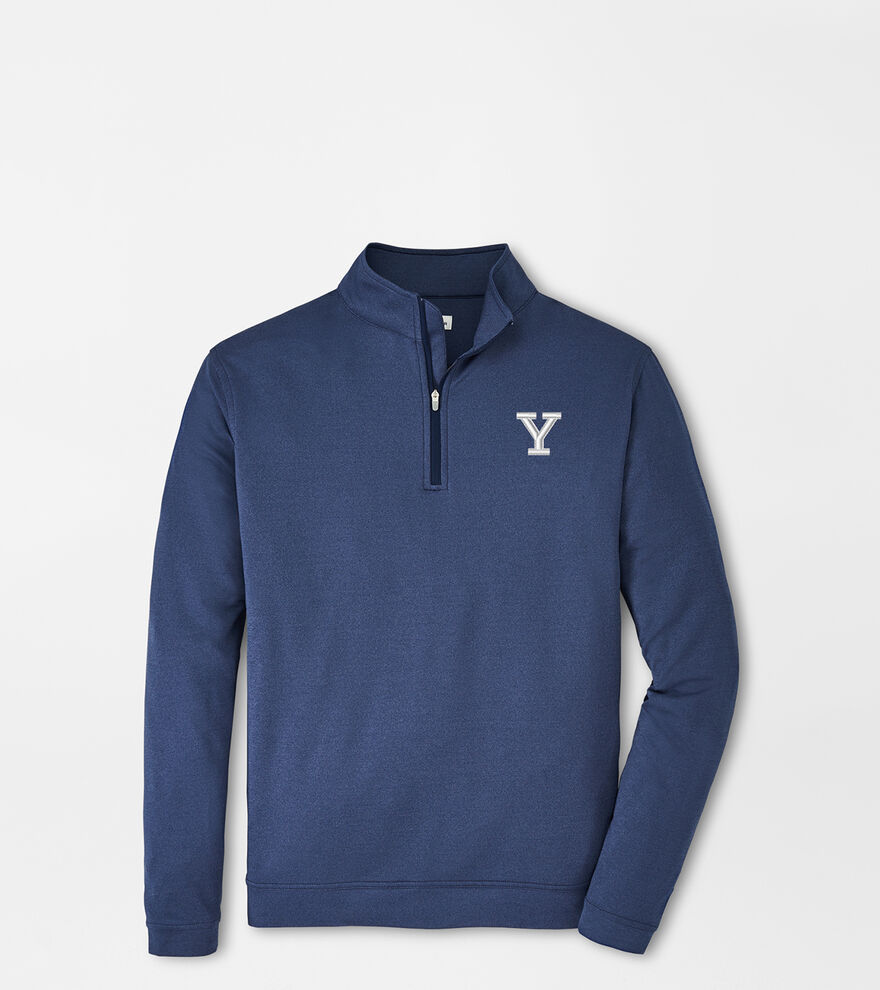 Yale "Y" Perth Mélange Performance QuarterZip Men's Collegiate