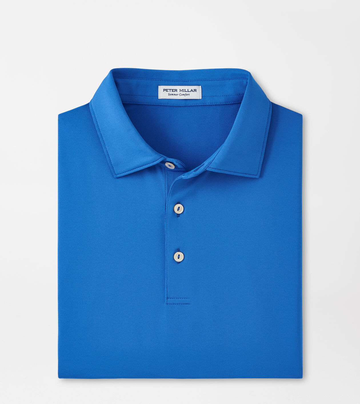 Peter Millar Men s Solid Performance Jersey Polo Color Mako Blue Size S