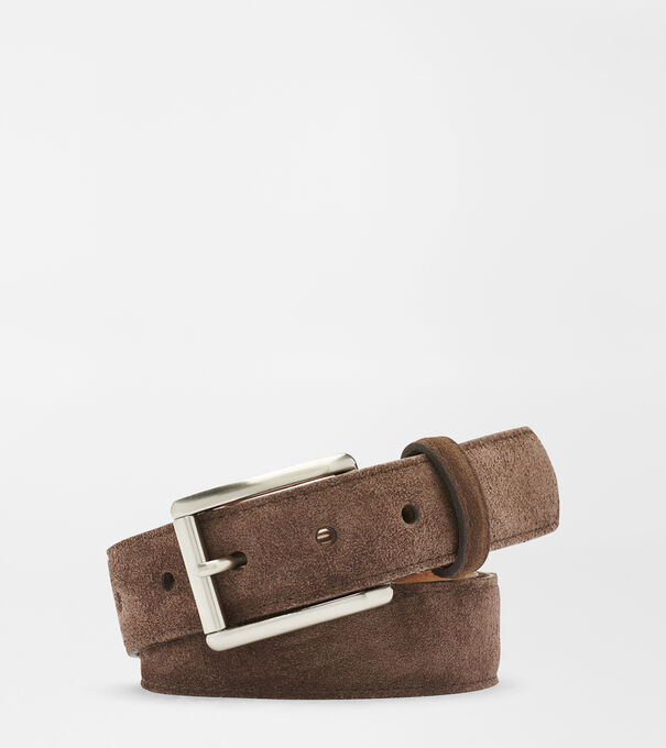 Brown Suede O-Ring Belt - Junior's