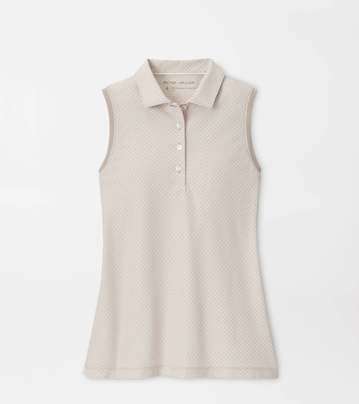 Casa Capri Banded Sport Mesh Sleeveless Button Polo