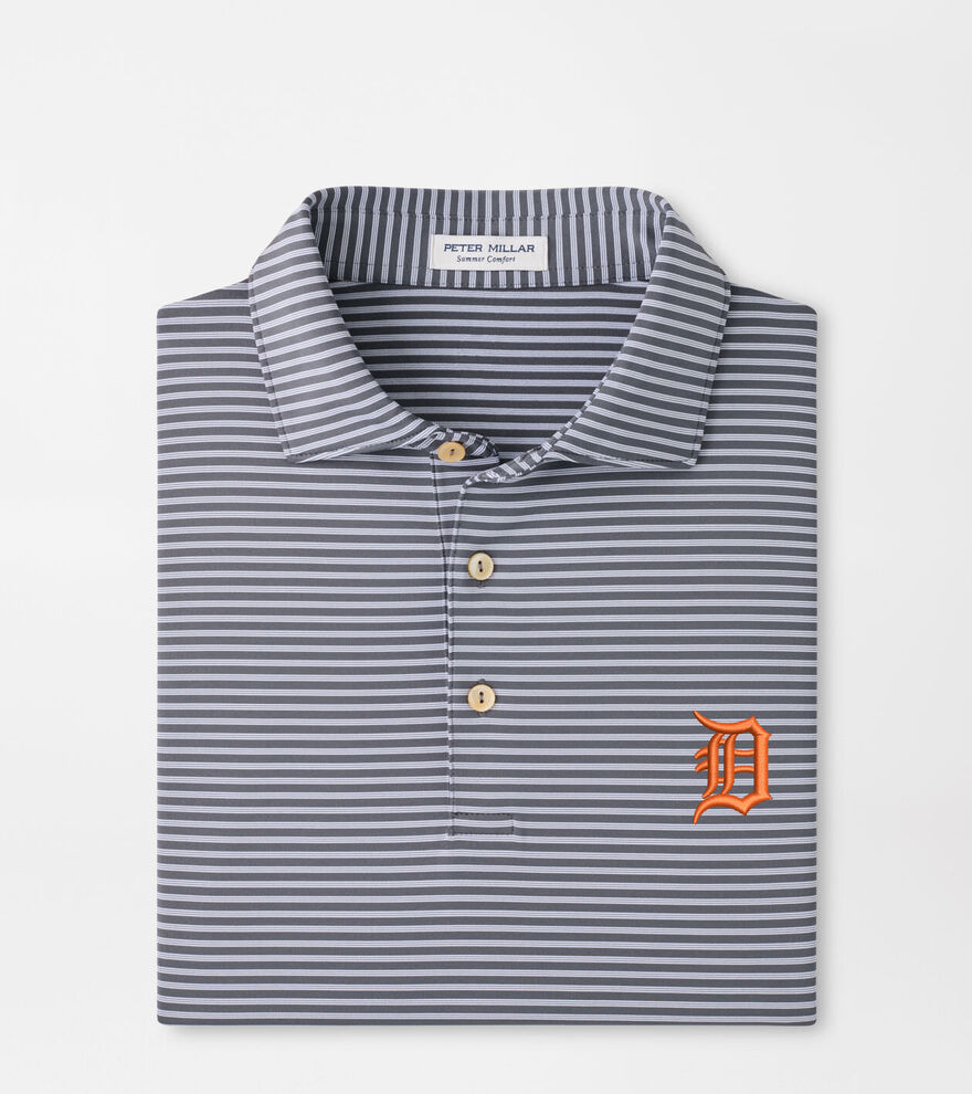 Detroit Tigers Tiebreaker Performance Jersey Stripe Polo image number 1
