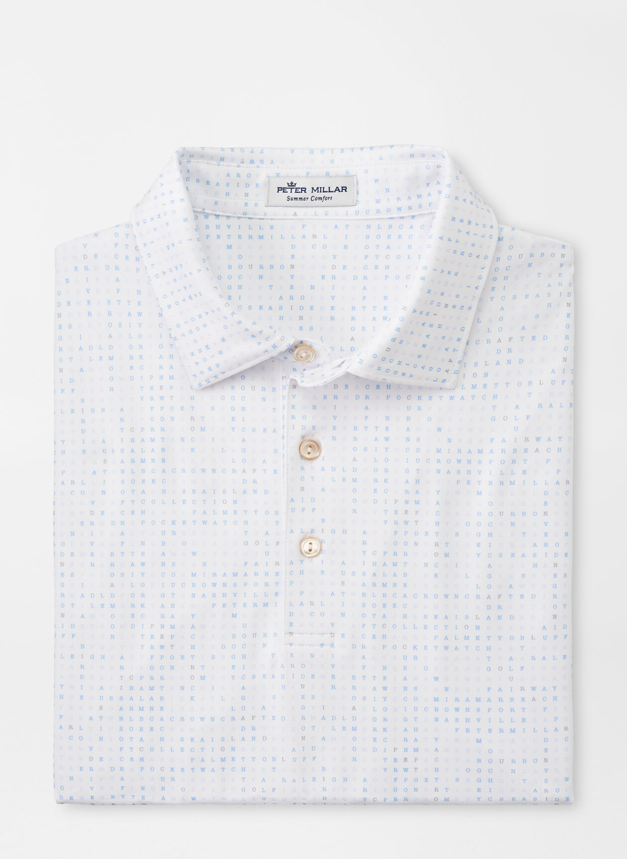 Word Search Performance Jersey Polo