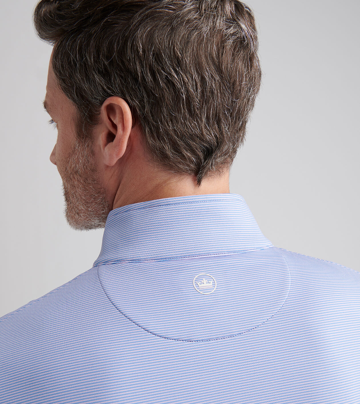 Perth Sugar Stripe Performance Quarter-Zip | Men's Pullovers