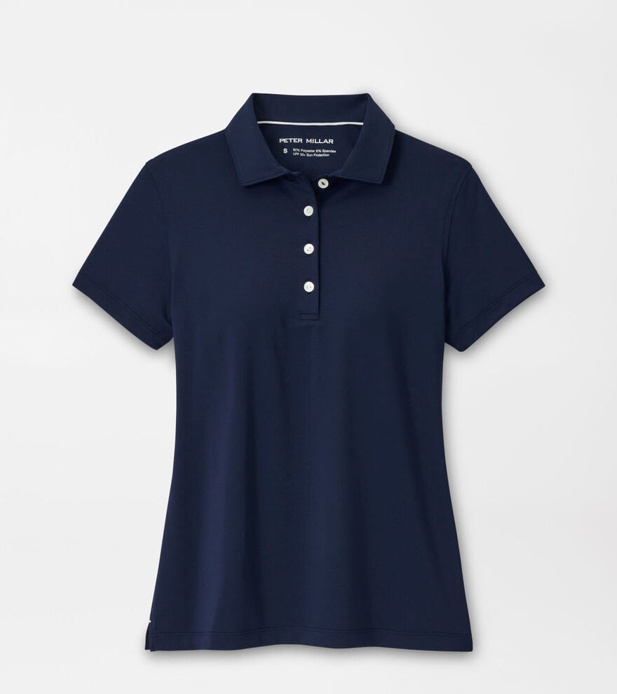 Women's Short Sleeve Button Polo image number 1