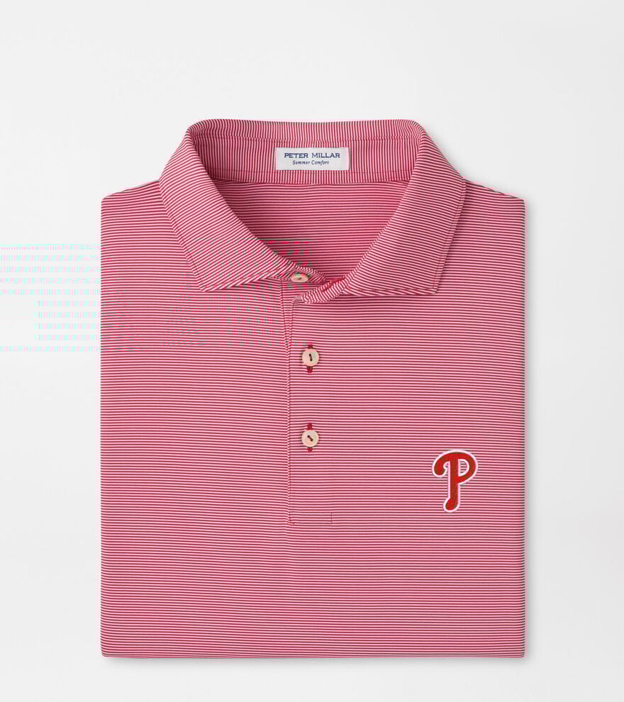 Philadelphia Phillies Jubilee Stripe Performance Polo image number 1