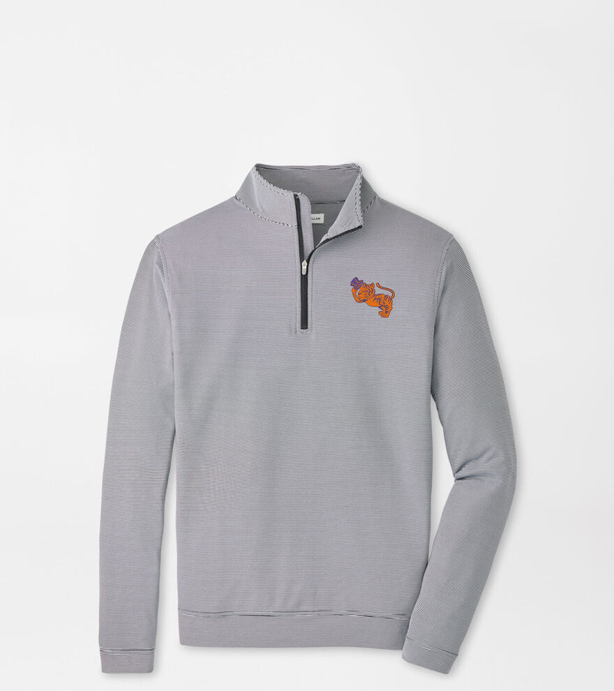 Clemson Vault Perth Sugar Stripe Performance Quarter-Zip image number 1