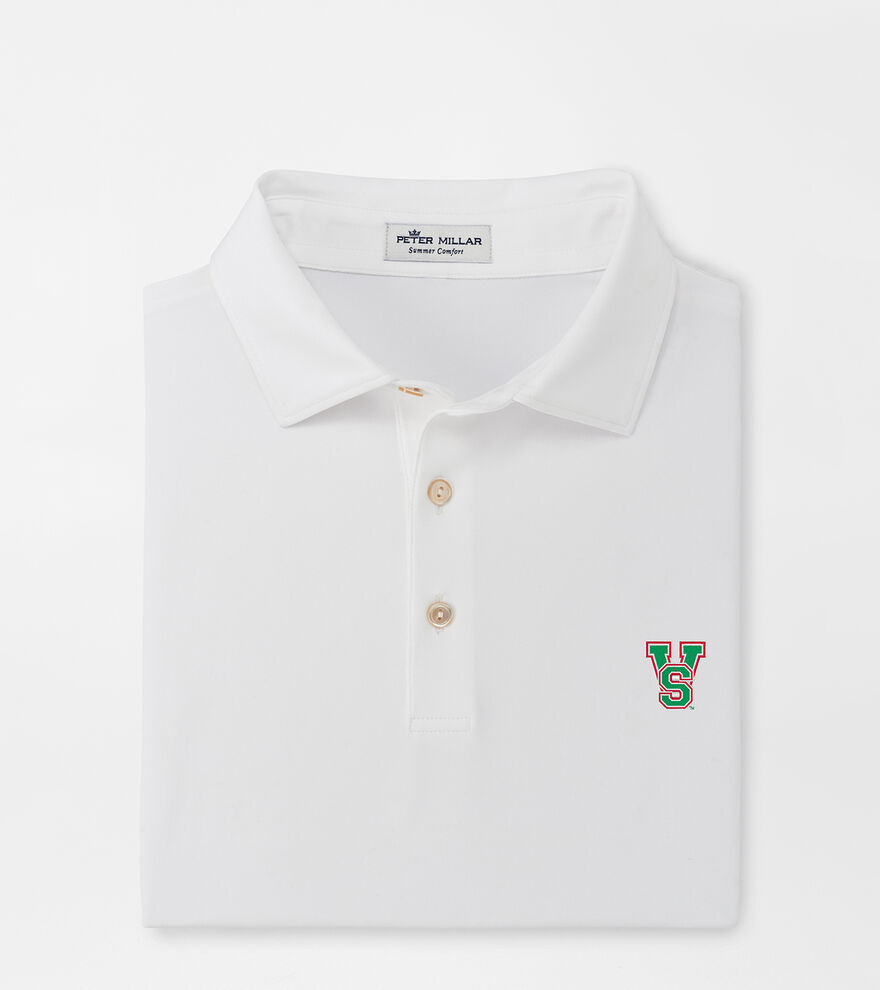 Mississippi Valley State University Solid Performance Jersey Polo (Sean Self Collar) image number 1