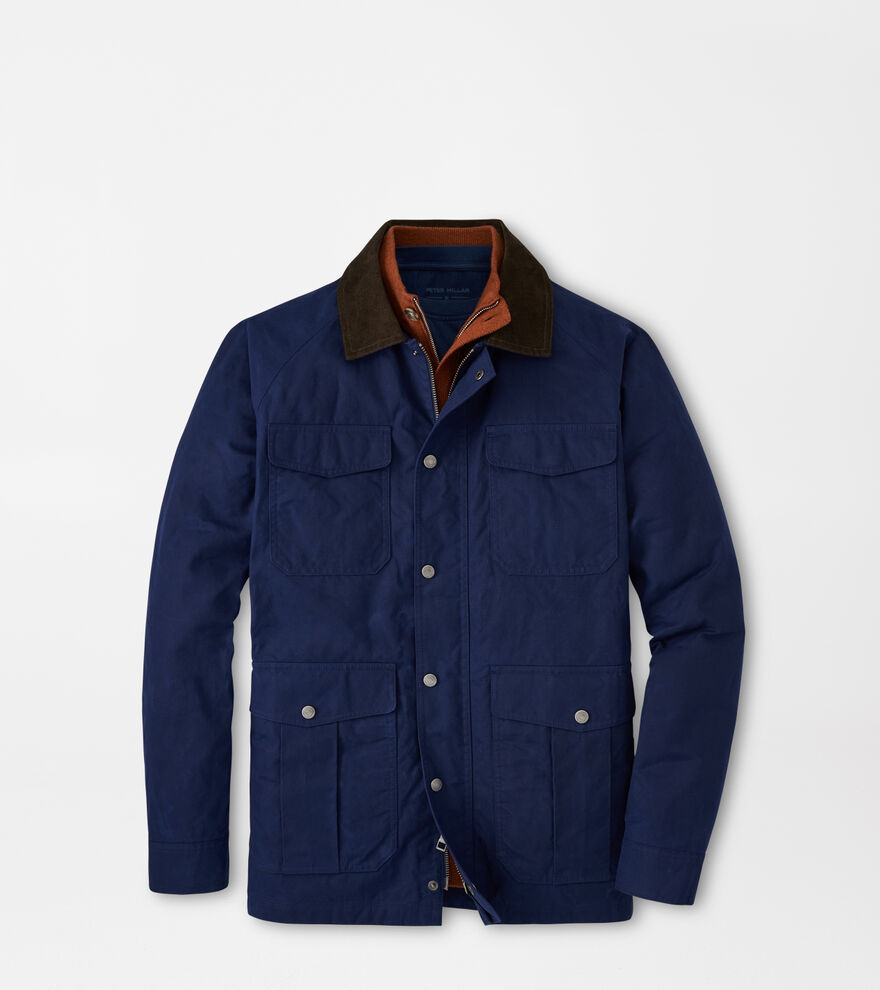 Tall British Millerain Waxed Cotton Field Jacket In Natural, 42% OFF