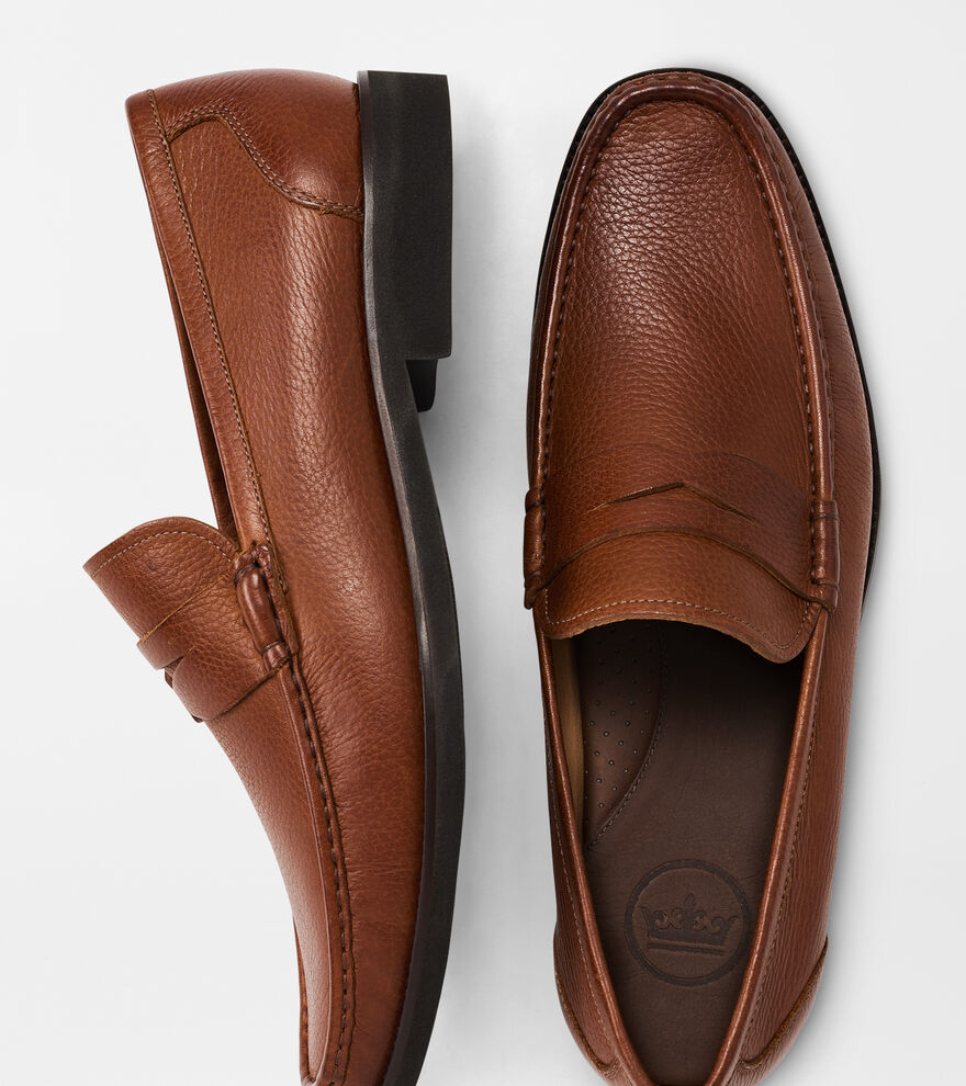 Hyperlight Nubuck Welted Penny Loafer | Peter Millar display picture 1