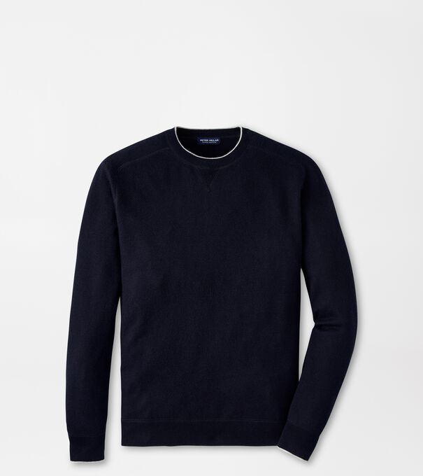 Voyager Cashmere-Silk Saddle Shoulder Crew
