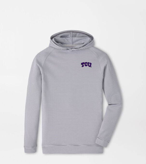 TCU Pine Youth Sugar Stripe Performance Hoodie