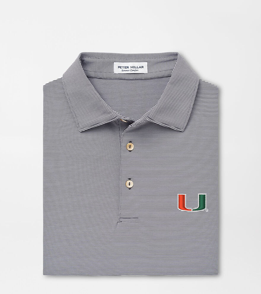 Miami Jubilee Stripe Performance Polo image number 2