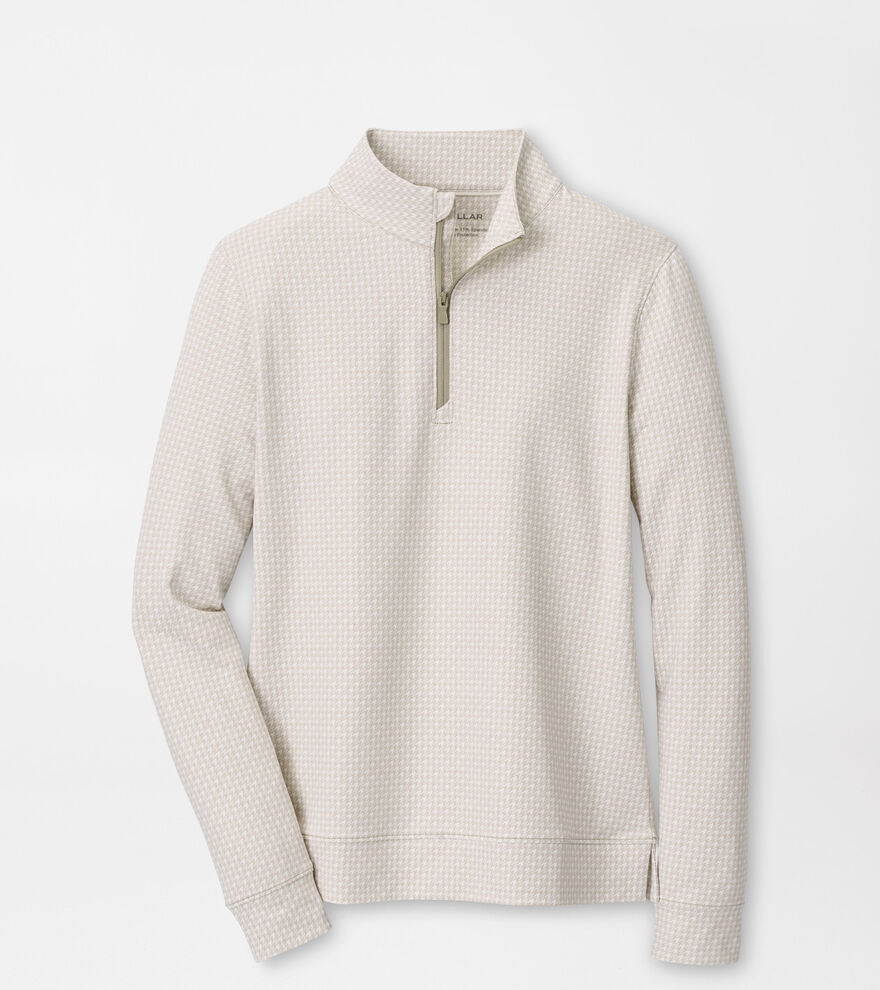 Houndstooth Print Perth Performance Quarter-Zip image number 1