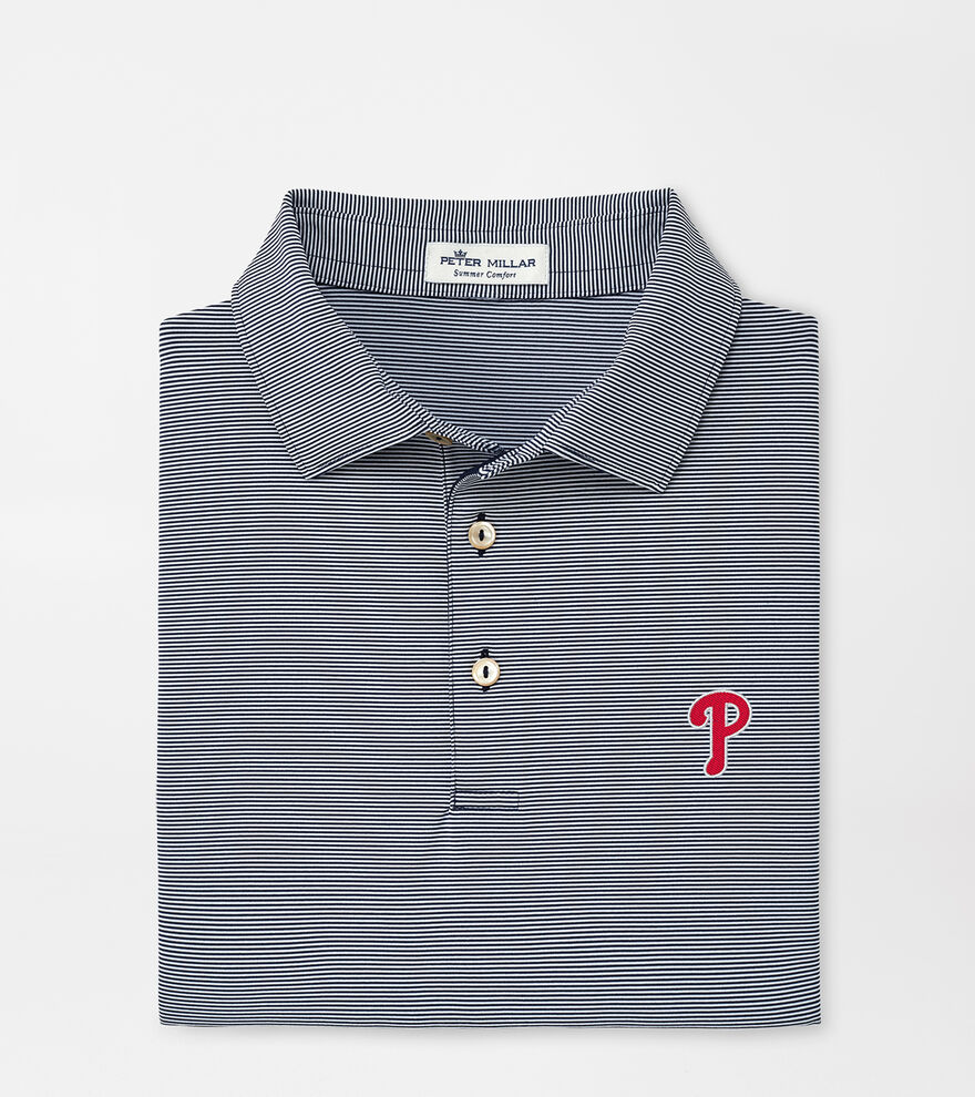 Philadelphia Phillies Jubilee Stripe Performance Polo image number 1