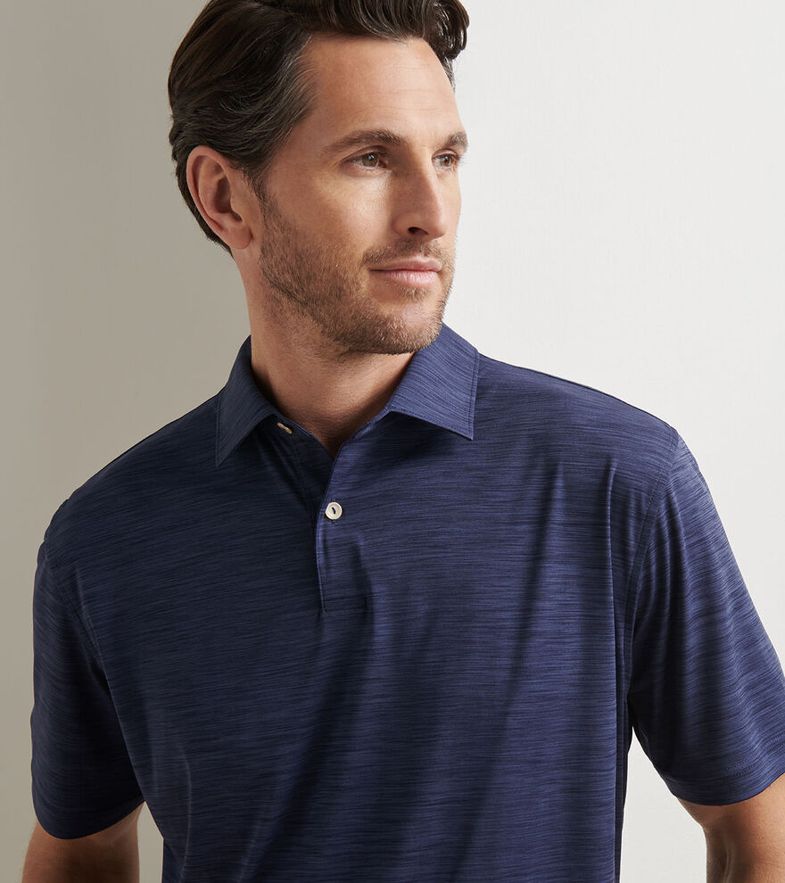 Featherweight Hoops Performance Polo