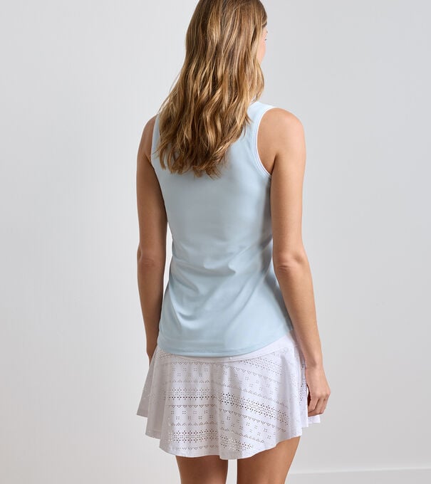 Canterbury Tipped Sport Mesh Sleeveless Polo - Alternate Image 1