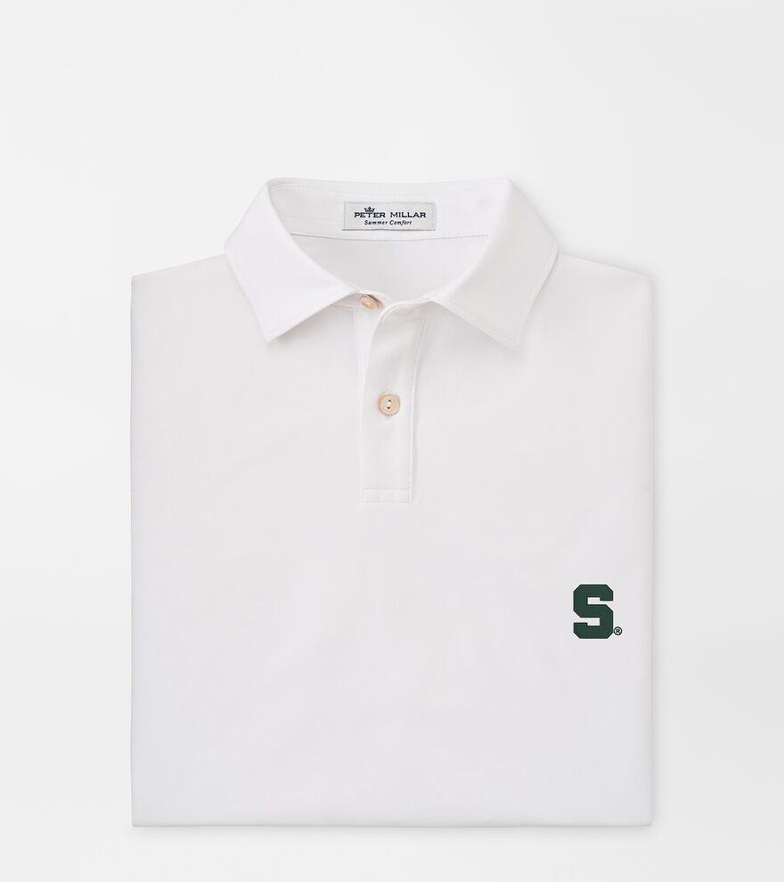 Michigan State Youth Solid Performance Jersey Polo image number 1
