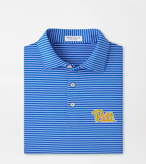 Pittsburgh Tiebreaker Performance Jersey Stripe Polo