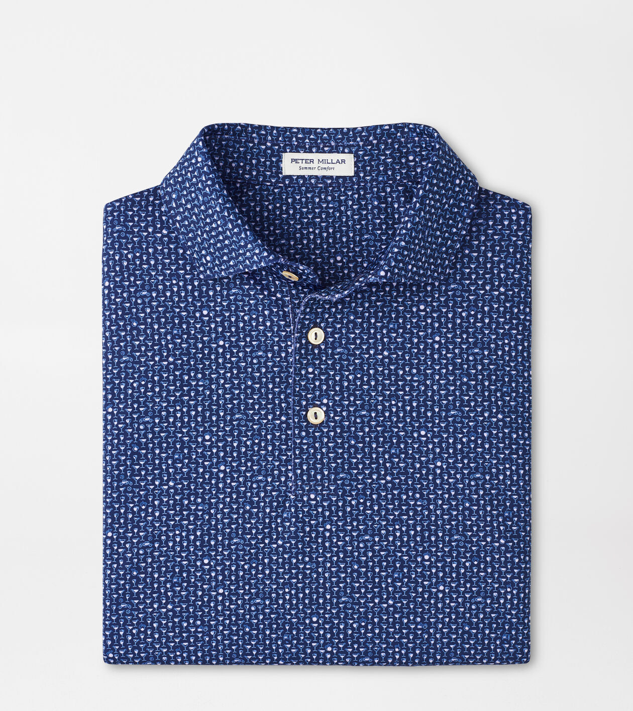 PETER MILLAR ネイビー 長袖シャツ S Men's Polo Shirts | Peter Millar