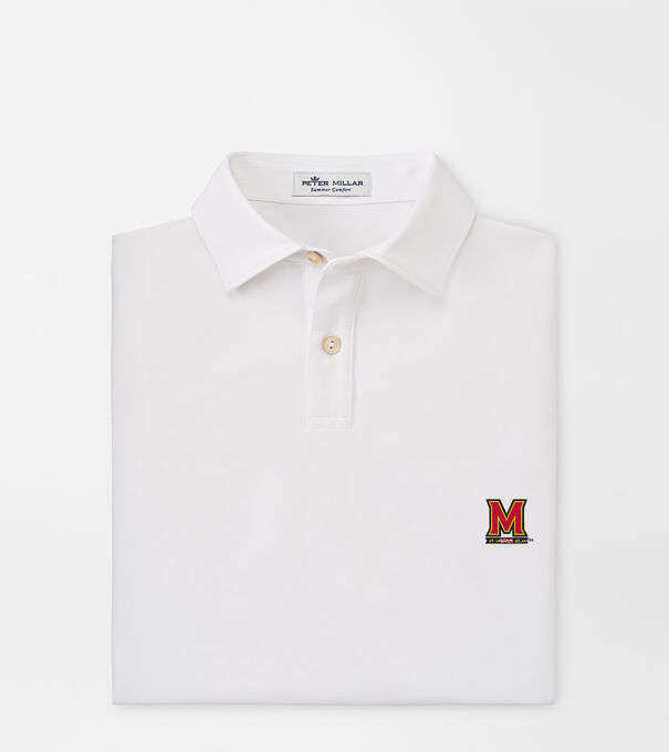 Maryland M Youth Solid Performance Jersey Polo