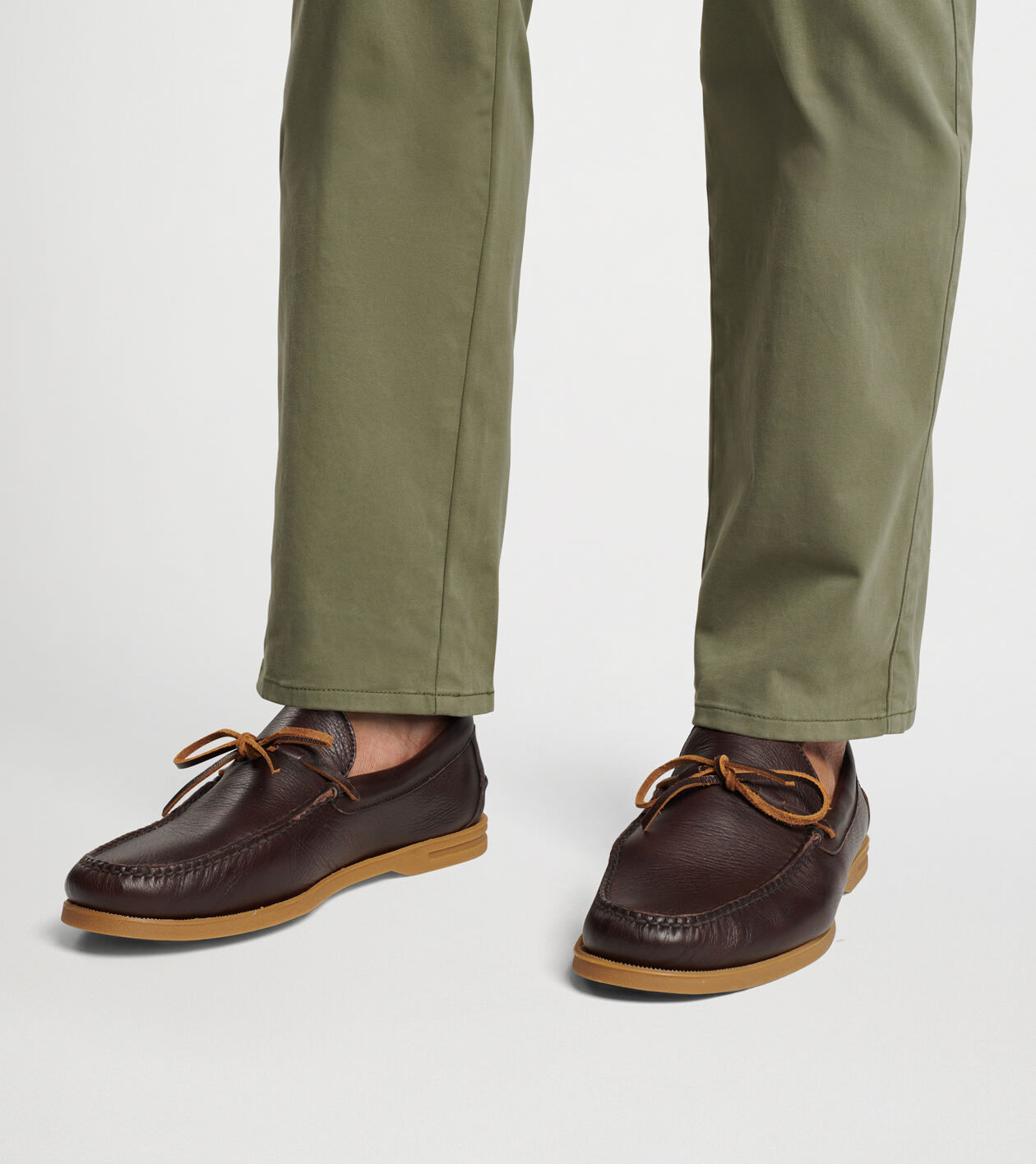 Excursionist Leather Boat Shoe Men s Shoes Peter Millar
