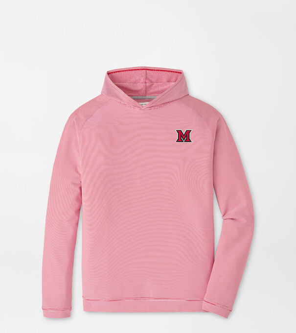Miami of Ohio Pine Sugar Stripe Performance Hoodie