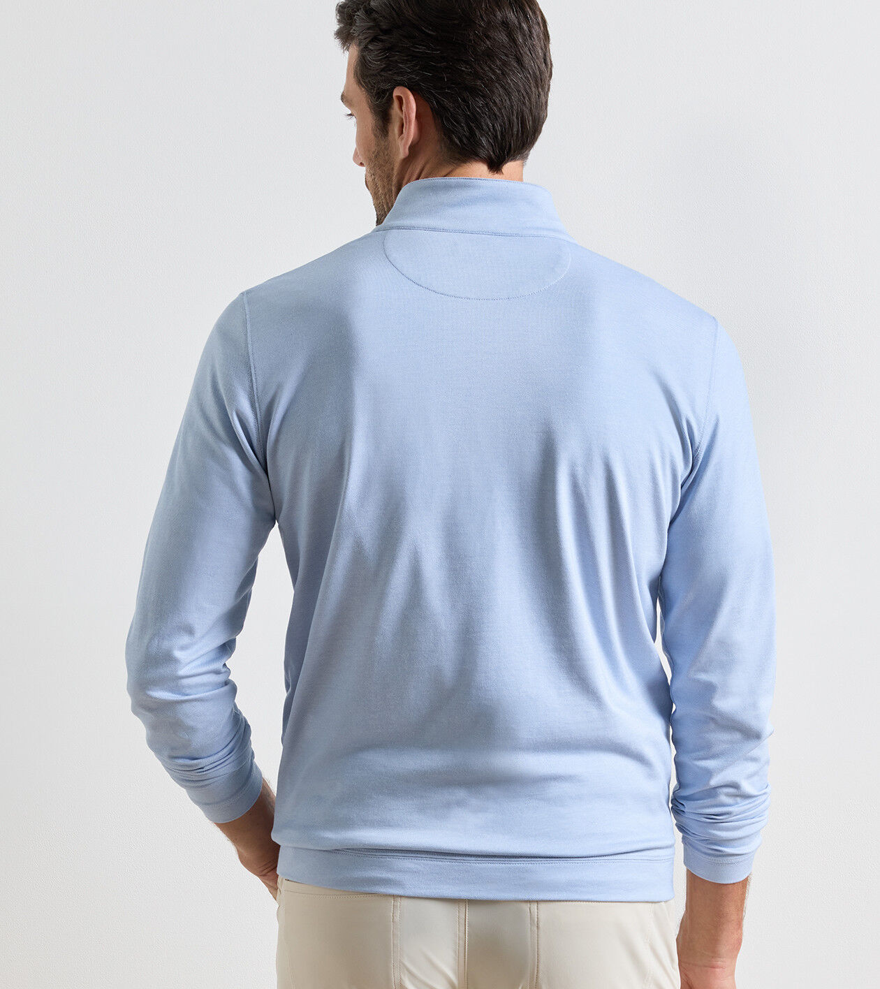 Albatross Cotton-Blend Piqué Quarter-Zip | Men's Pullovers | Peter