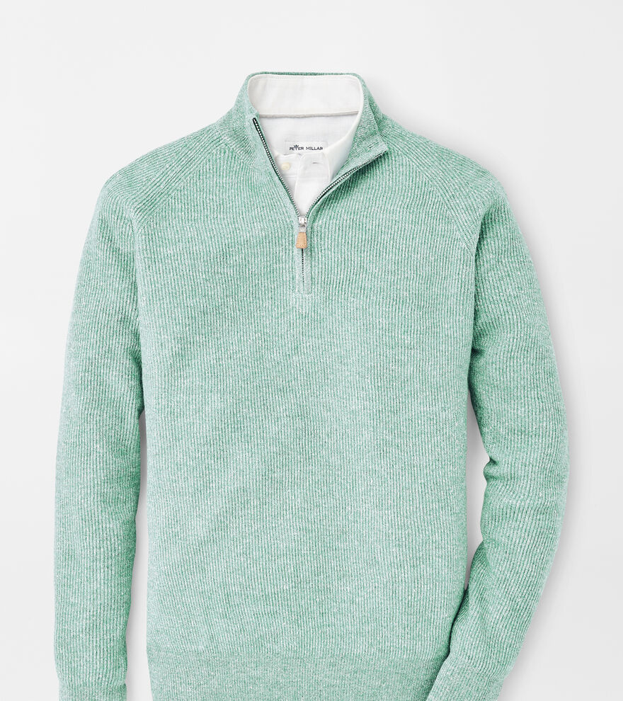 Coastal Linen Quarter-Zip Sweater image number 1