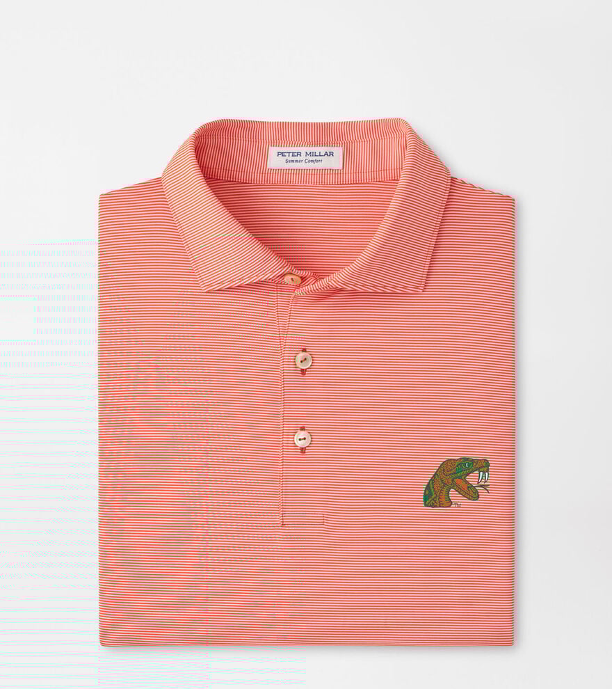 Florida A&M Jubilee Stripe Performance Polo image number 1
