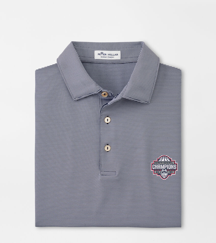 UConn National Champion Jubilee Stripe Performance Polo image number 1