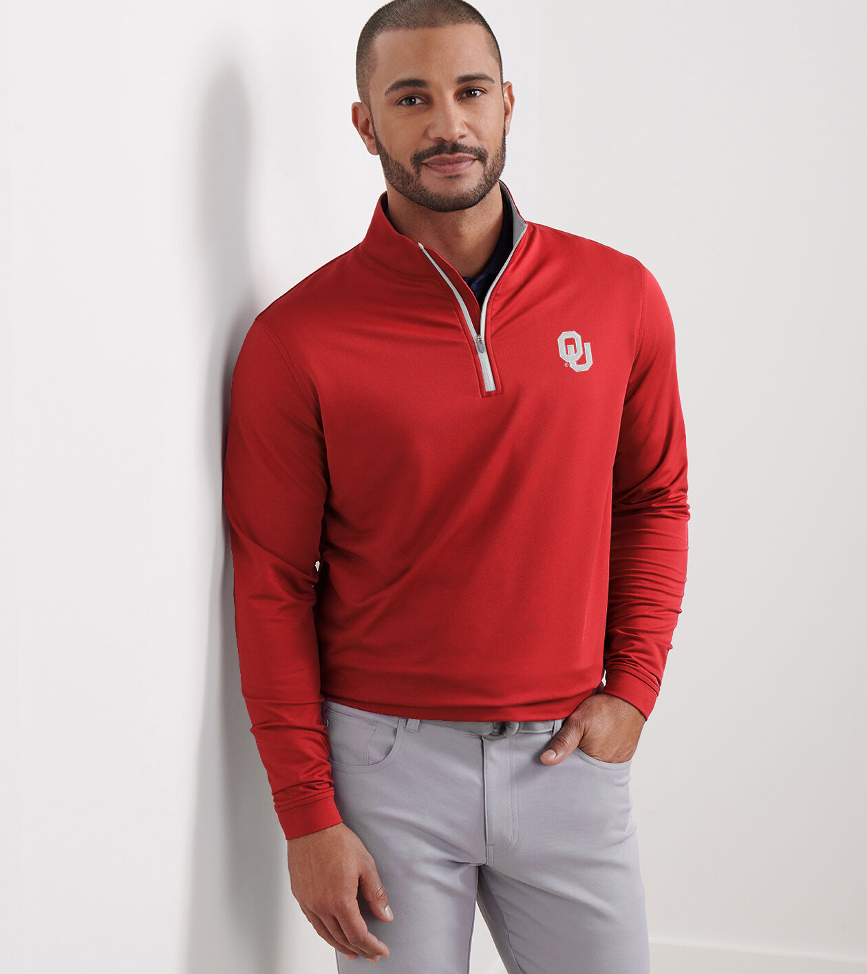 Oklahoma Perth Performance Quarter-Zip | Men's Collegiate