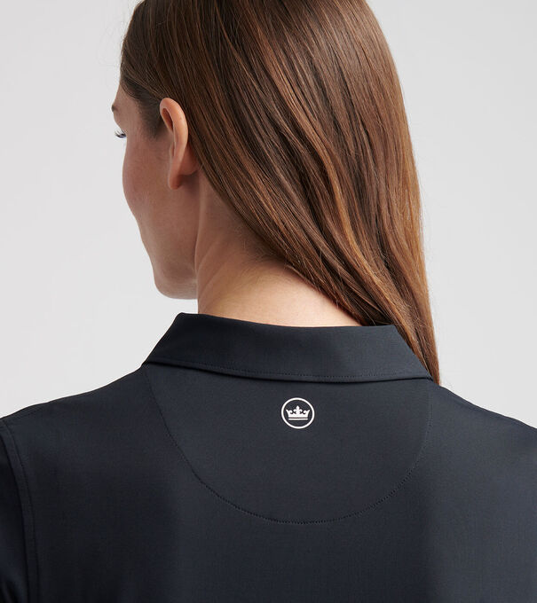 Women's Short Sleeve Button Polo - Alternate Image 1