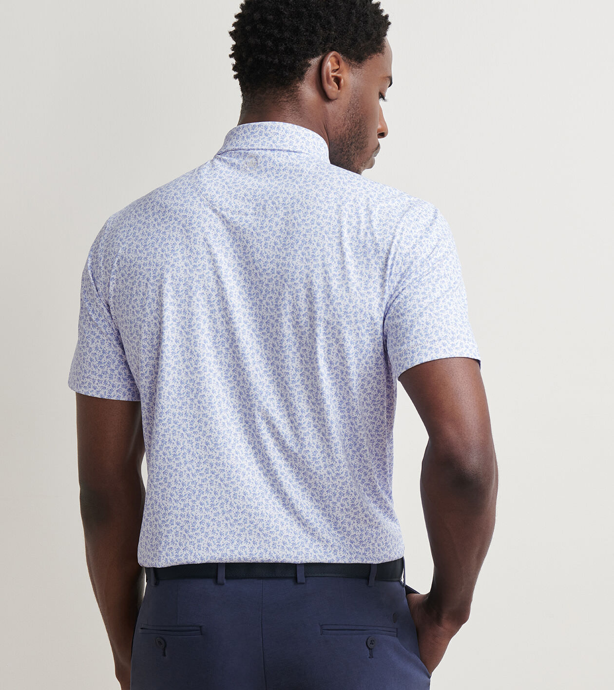 トップス m's braque / HALF SLEEVE POLO SHIRTS Performance Series Half-Zip Pique Polo Shirt