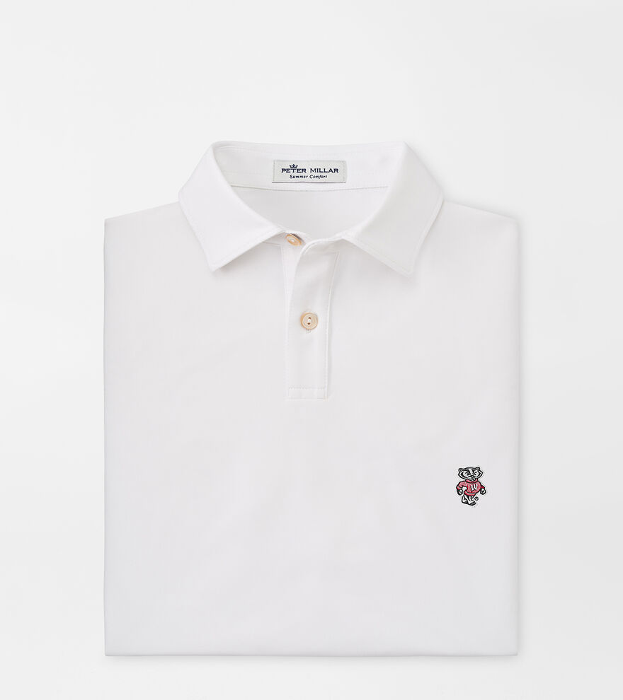 Wisconsin Badger Youth Solid Performance Jersey Polo image number 1