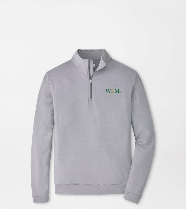 William & Mary Perth Sugar Stripe Performance Quarter-Zip