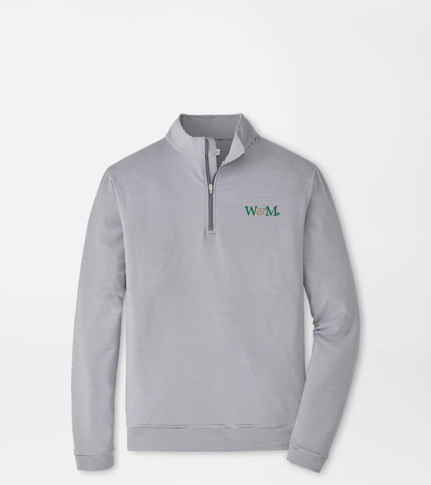 William & Mary Perth Sugar Stripe Performance Quarter-Zip