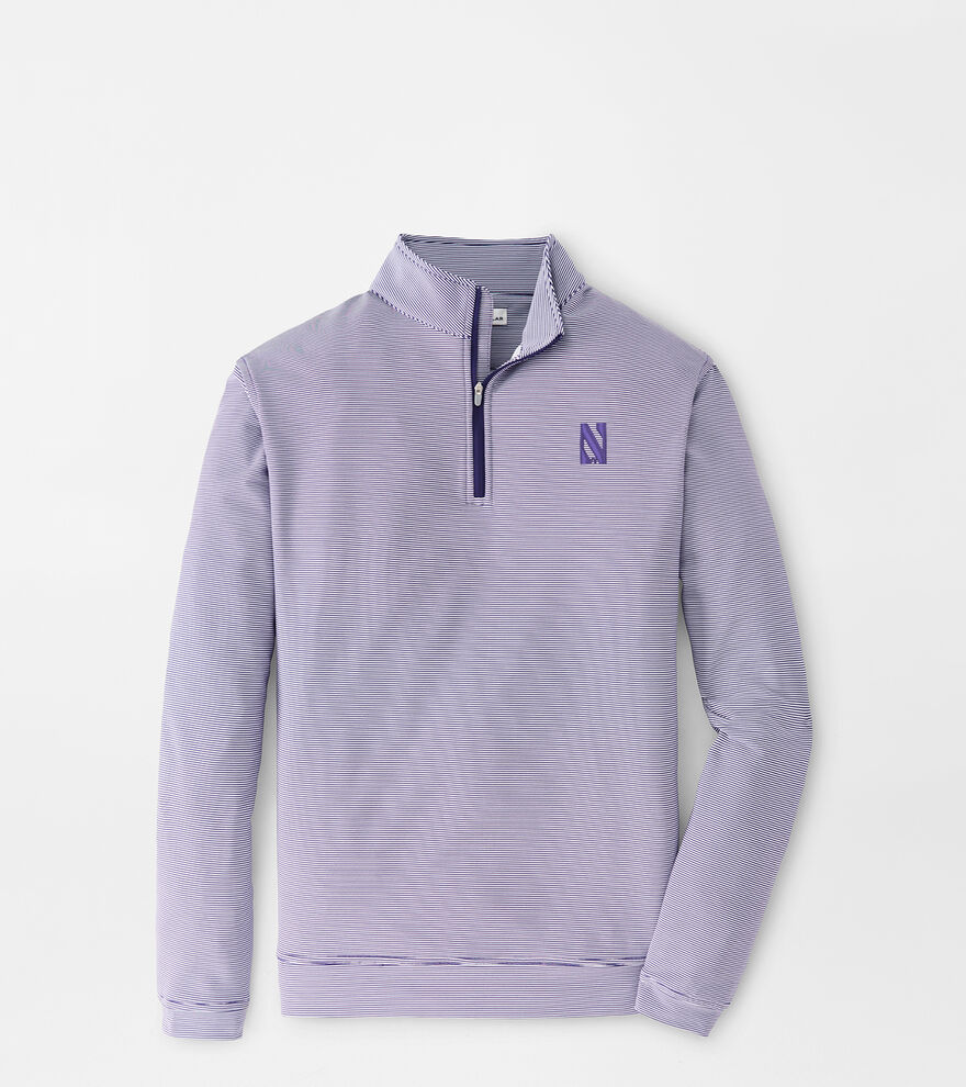 Northwestern Perth Sugar Stripe Performance Quarter-Zip image number 1