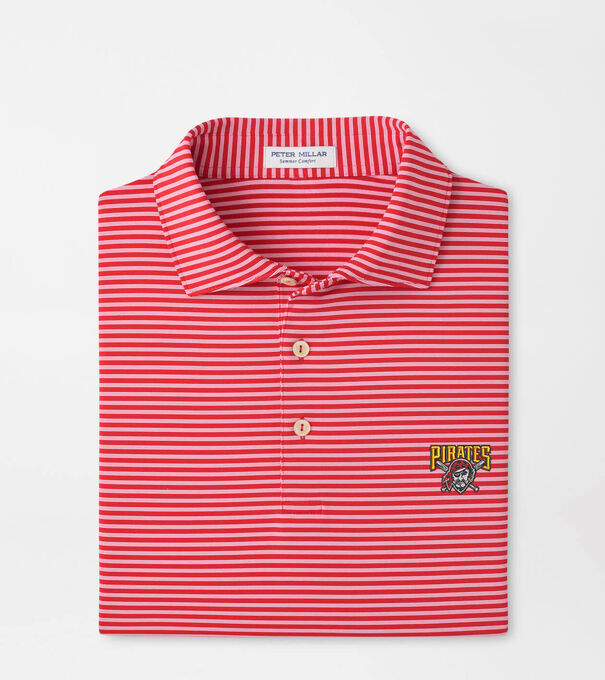 Cooperstown Pittsburgh Pirates Tiebreaker Performance Jersey Stripe Polo