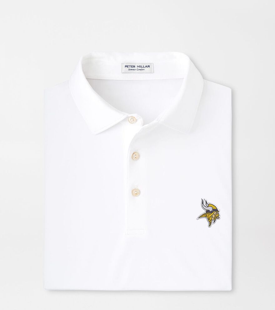 Minnesota Vikings Solid Performance Jersey Polo image number 1