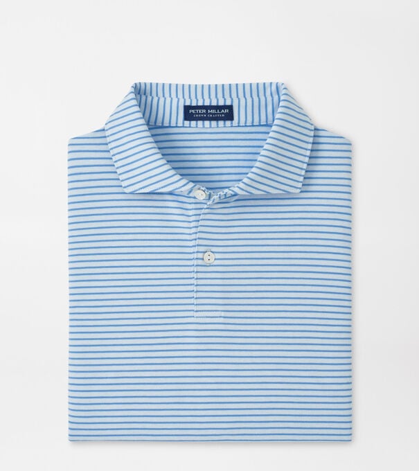 Albatross Stripe Cotton-Blend Piqu&eacute; Polo