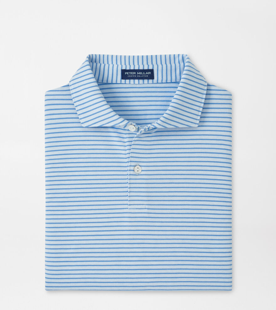 Albatross Stripe Cotton-Blend Piqu&eacute; Polo image number 1