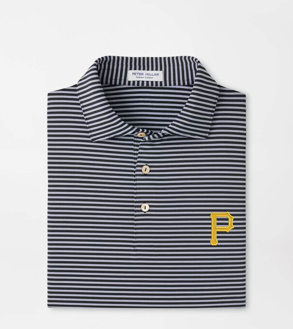Pittsburgh Pirates Tiebreaker Performance Jersey Stripe Polo